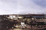 Villa Canvas Paintings - View of the Villa Cagnola at Gazzada near Varese